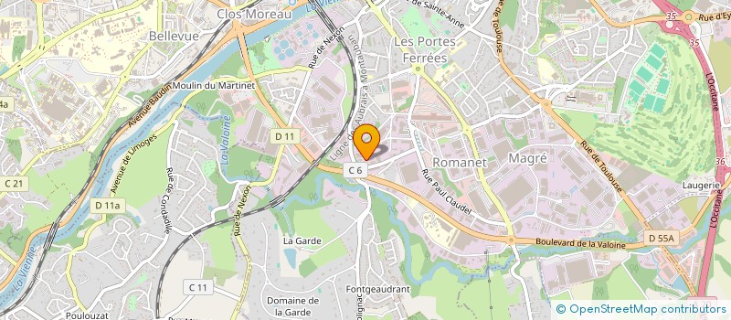 localisation de l'entreprise L'ATELIER AERIEN à LIMOGES