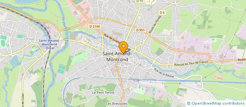 localisation de l'entreprise L'ATELIER ARTISTIQUE  SAINT-AMAND-MONTROND