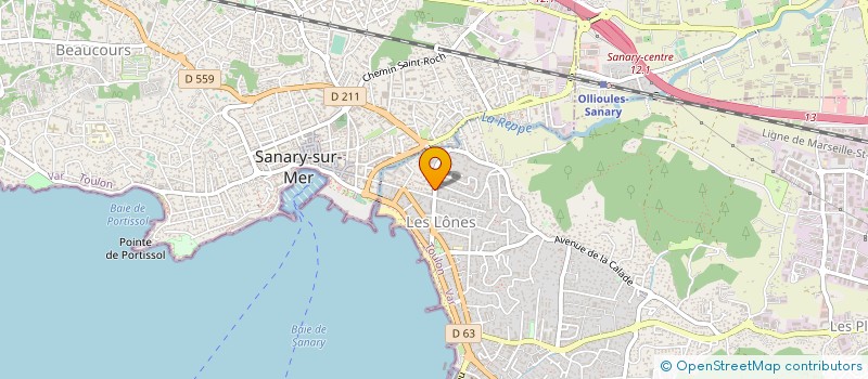 localisation de l'entreprise L' ATELIER ATOUT FER à SIX-FOURS-LES-PLAGES