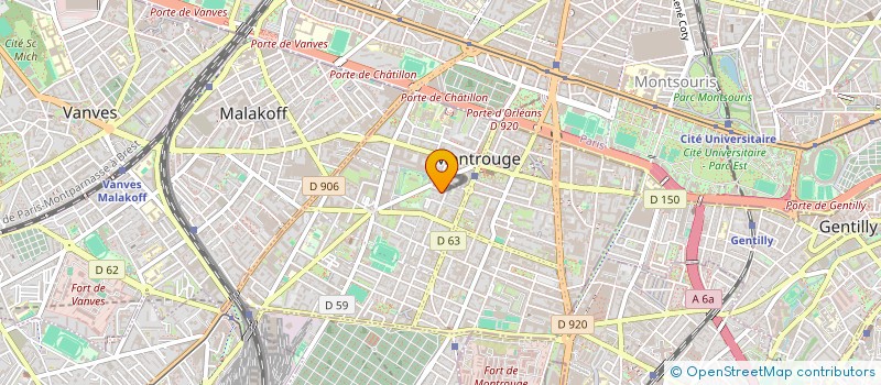 localisation de l'entreprise L ' ATELIER AUBER  MONTROUGE