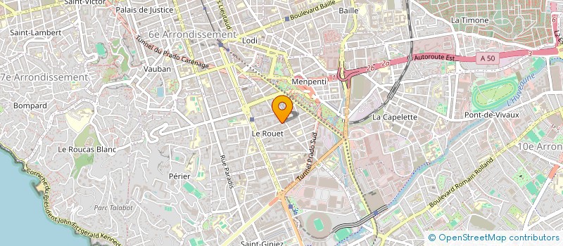 localisation de l'entreprise L'ATELIER AUTO DU 8EME  MARSEILLE