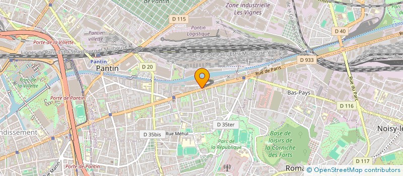 localisation de l'entreprise L'ATELIER AUTOS PNEUS à PANTIN