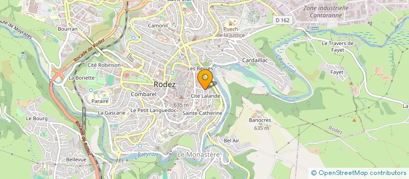 localisation de l'entreprise L'ATELIER AUX 4 PATTES à RODEZ