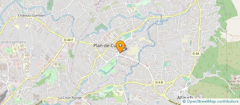 localisation de l'entreprise L'ATELIER AUX FLEURS à PLAN-DE-CUQUES