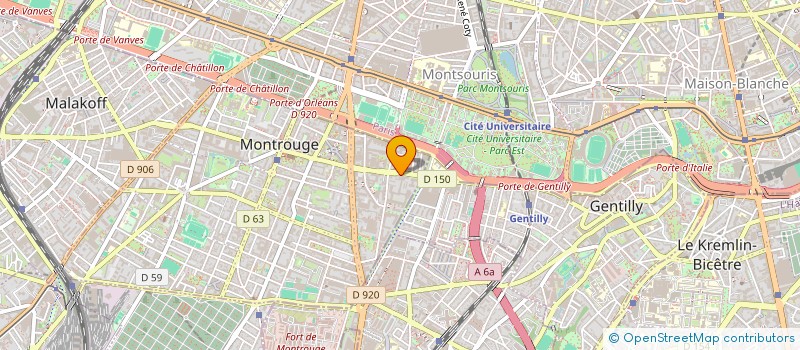 localisation de l'entreprise L'ATELIER BARBES  MONTROUGE