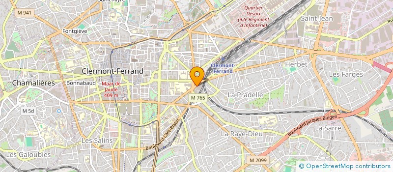 localisation de l'entreprise L ATELIER BARYTE  CLERMONT-FERRAND