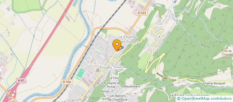 localisation de l'entreprise L ATELIER BEAUTE  FROGES