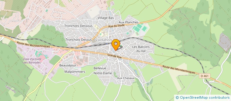 localisation de l'entreprise L'ATELIER BEAUTE à VALDAHON