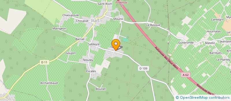 localisation de l'entreprise L'ATELIER BEAUTE  CADILLAC-SUR-GARONNE