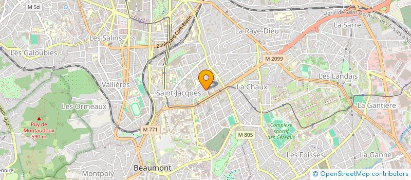 localisation de l'entreprise L'ATELIER BEAUTE ET STYLE  CLERMONT-FERRAND