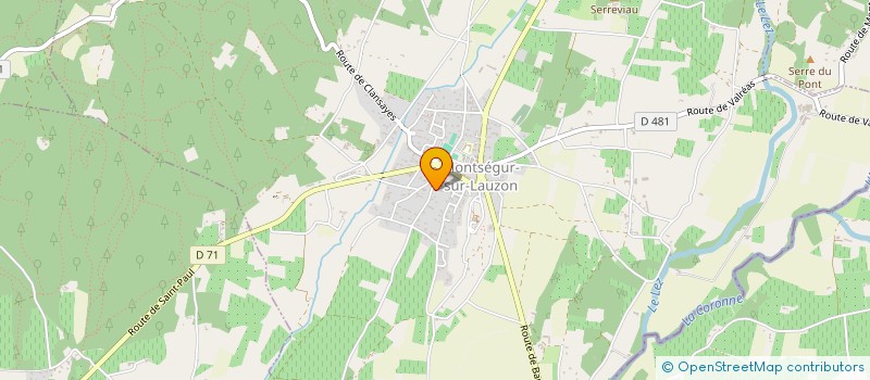 localisation de l'entreprise L'ATELIER BEAUTY'R  MONTSEGUR-SUR-LAUZON