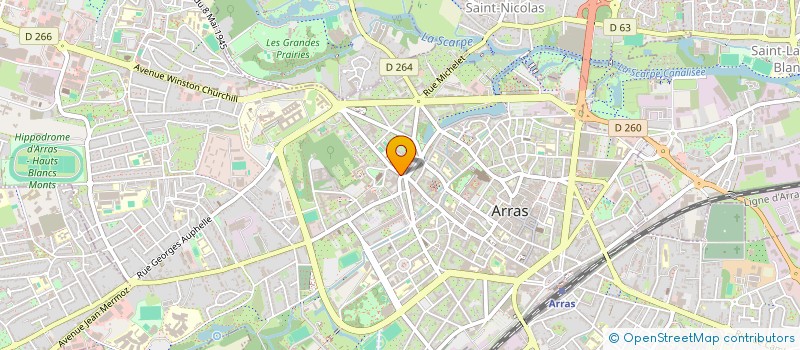 localisation de l'entreprise L'ATELIER BELMONTE à ARRAS