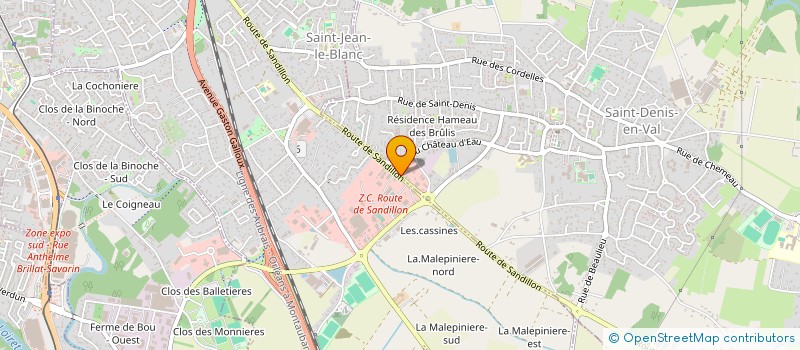 localisation de l'entreprise L'ATELIER BH à SAINT-DENIS-EN-VAL
