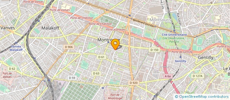 localisation de l'entreprise L'ATELIER, BIEN ETRE & BEAUTE à MONTROUGE