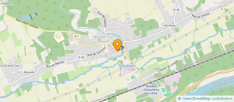 localisation de l'entreprise L'ATELIER BLEU  VEUZAIN-SUR-LOIRE