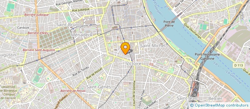 localisation de l'entreprise L ATELIER BLEU  BORDEAUX