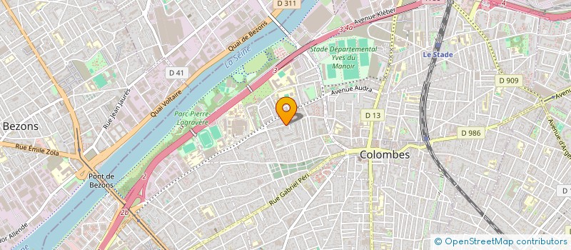 localisation de l'entreprise L'ATELIER BLEU - ARTS PLASTIQUES à COLOMBES