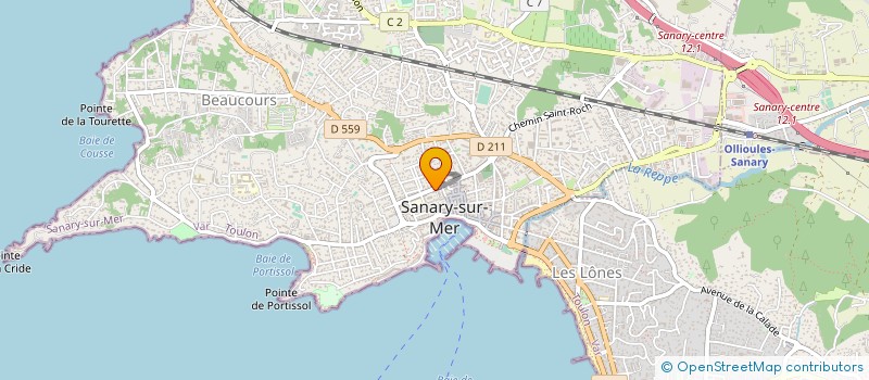 localisation de l'entreprise L'ATELIER BODY CONCEPT  SANARY-SUR-MER