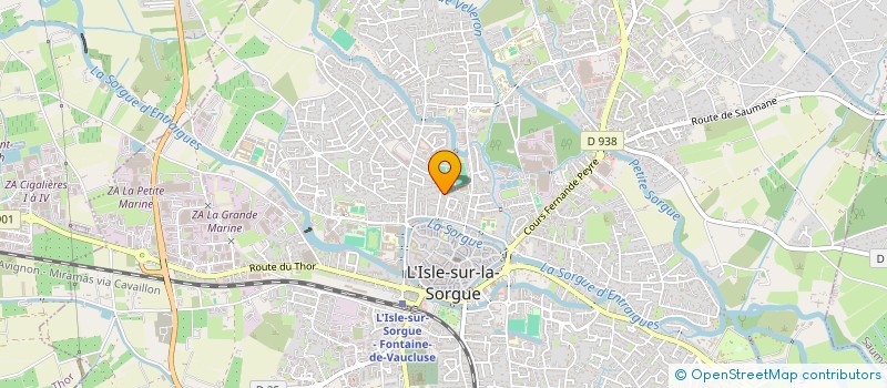 localisation de l'entreprise L'ATELIER BOIS CONCEPT à L'ISLE-SUR-LA-SORGUE