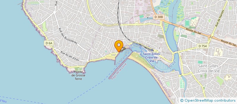 localisation de l'entreprise L'ATELIER BOISVINET  SAINT-GILLES-CROIX-DE-VIE