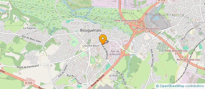 localisation de l'entreprise L'ATELIER BOURRAT à LE LANDREAU