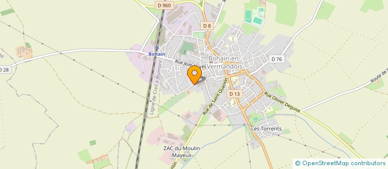 localisation de l'entreprise L'ATELIER BOUTIQUE DES CREATEURS à BOHAIN-EN-VERMANDOIS