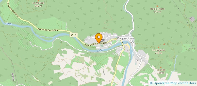 localisation de l'entreprise L'ATELIER BRASSICOLE  ROQUEBRUN