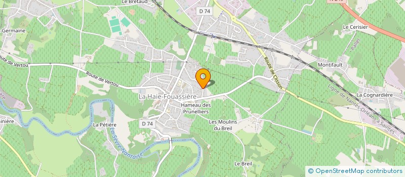 localisation de l'entreprise L'ATELIER BRIN à LA HAIE-FOUASSIERE