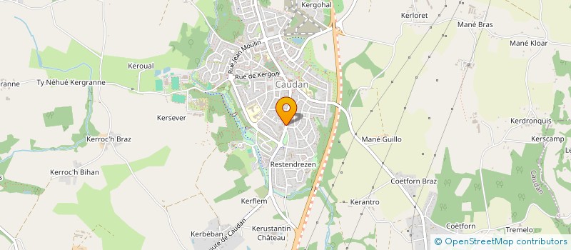 localisation de l'entreprise L'ATELIER BUREAUTIQUE  CAUDAN