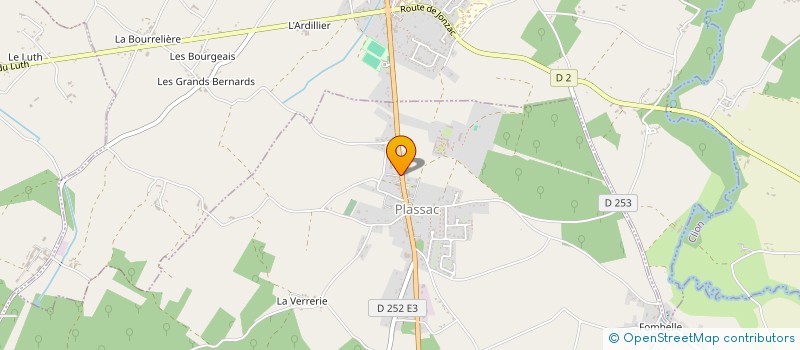 localisation de l'entreprise L'ATELIER BY CORALIE  PLASSAC