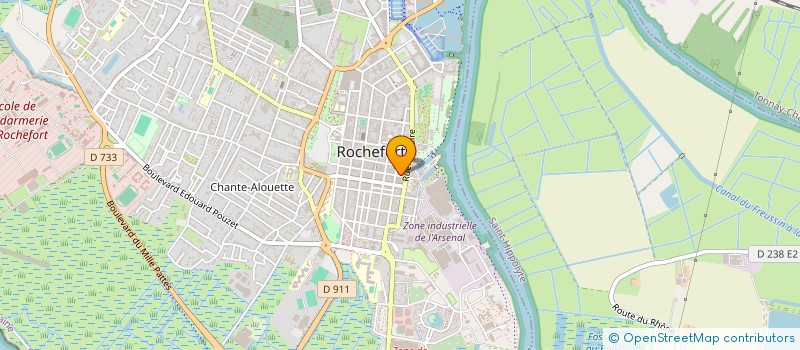 localisation de l'entreprise L'ATELIER CAFE  ROCHEFORT