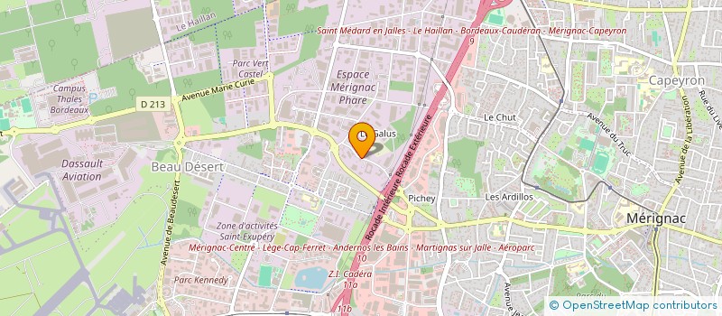 localisation de l'entreprise L'ATELIER CAFEINCUP  MERIGNAC