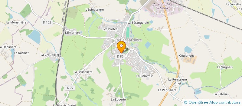 localisation de l'entreprise L'ATELIER CENTRAL  LA BERNARDIERE