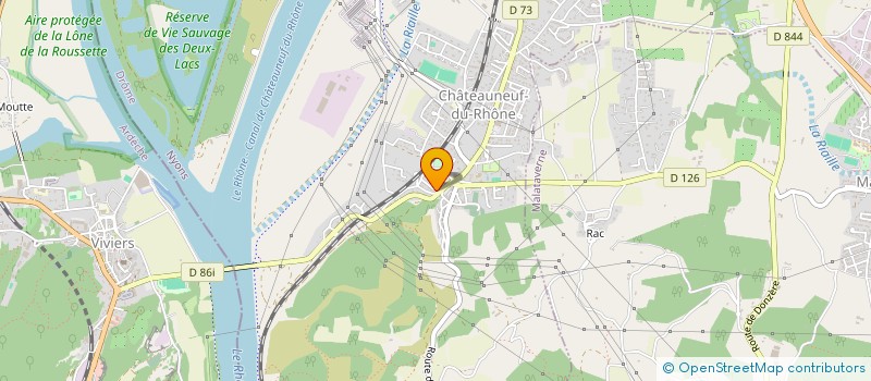 localisation de l'entreprise L'ATELIER CHEVEUX ET BARBES  CHATEAUNEUF-DU-RHONE