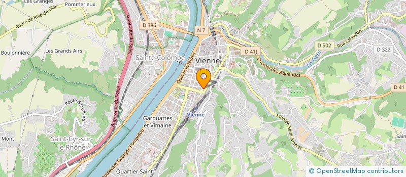 localisation de l'entreprise L'ATELIER COIFFURE  VIENNE