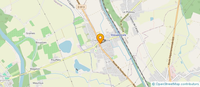 localisation de l'entreprise L'ATELIER COIFFURE  DIEUPENTALE