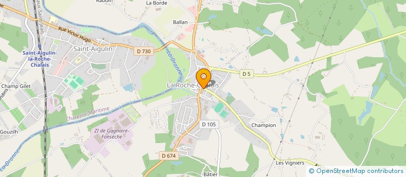 localisation de l'entreprise L'ATELIER COIFFURE  LA ROCHE-CHALAIS