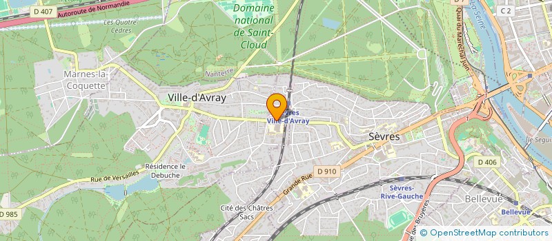 localisation de l'entreprise L'ATELIER COIFFURE à SEVRES