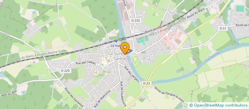 localisation de l'entreprise L'ATELIER COIFFURE CT  LA SUZE-SUR-SARTHE