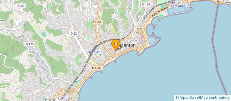 localisation de l'entreprise L'ATELIER COIFFURE SARL à MENTON
