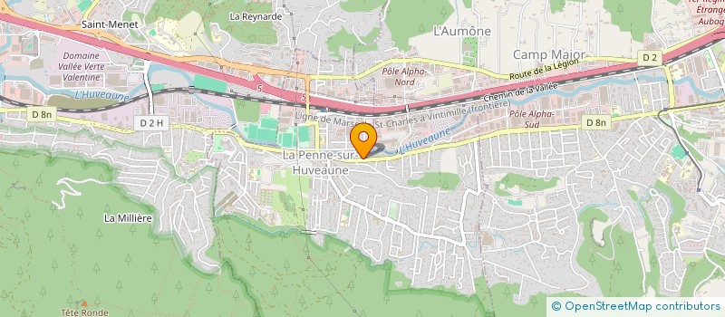 localisation de l'entreprise L'ATELIER COLLECTION  LA PENNE-SUR-HUVEAUNE