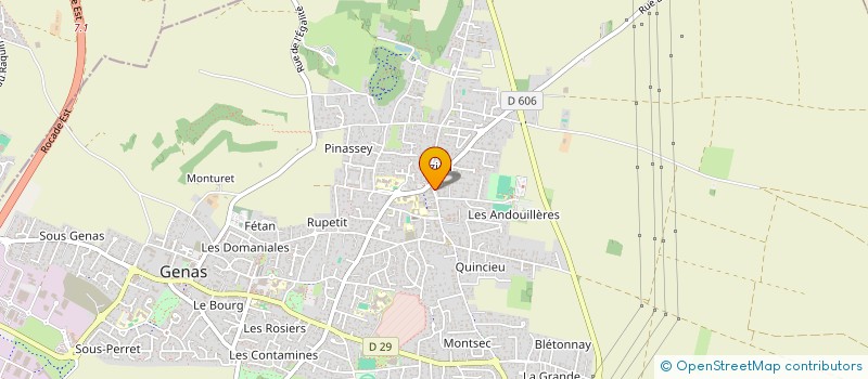 localisation de l'entreprise L'ATELIER CONCEPTION  GENAS