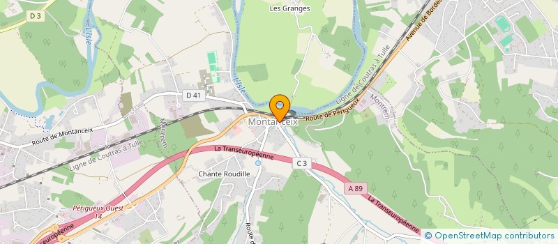 localisation de l'entreprise L'ATELIER COULEURS ET TERRE  MONTREM