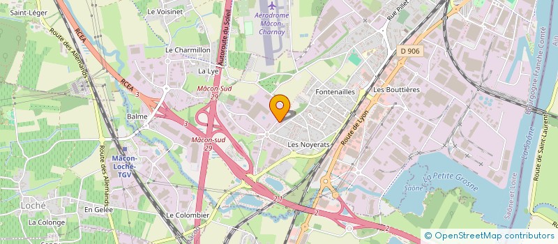 localisation de l'entreprise L'ATELIER COURTAGE 71 à MACON