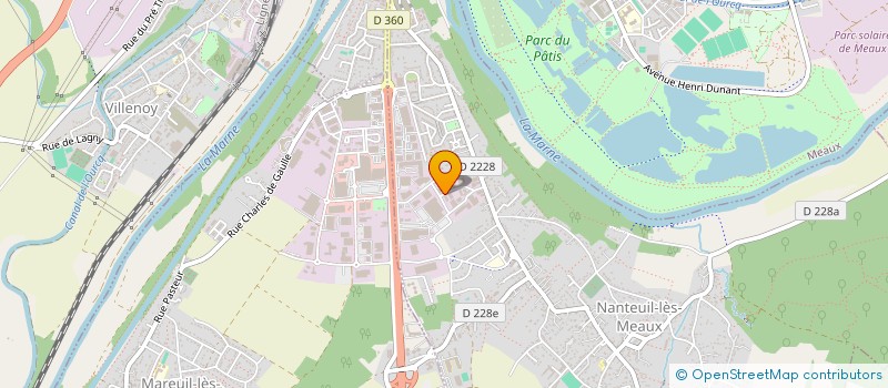 localisation de l'entreprise L'ATELIER COUTURE TISSU ET COMPAGNIE à NANTEUIL-LES-MEAUX