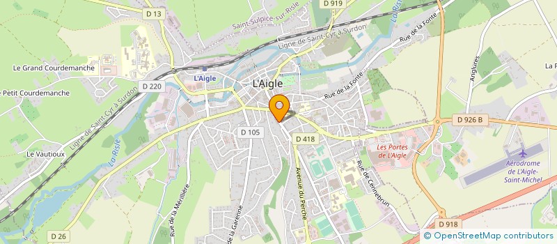 localisation de l'entreprise L'ATELIER CREA-TIF BEAUTE à L'AIGLE
