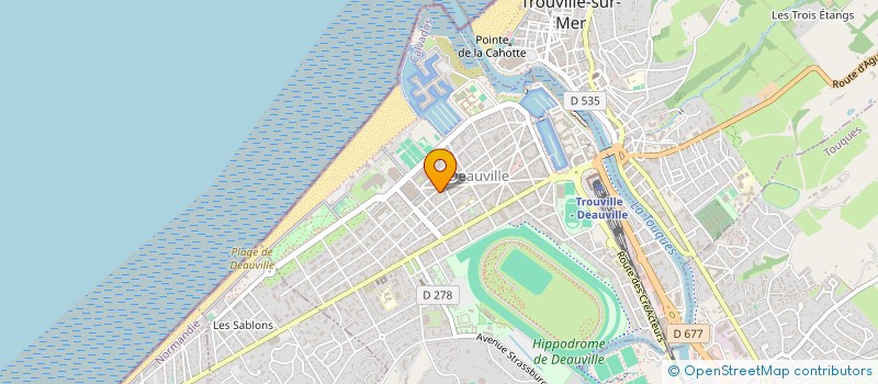 localisation de l'entreprise L'ATELIER CREATEURS  DEAUVILLE