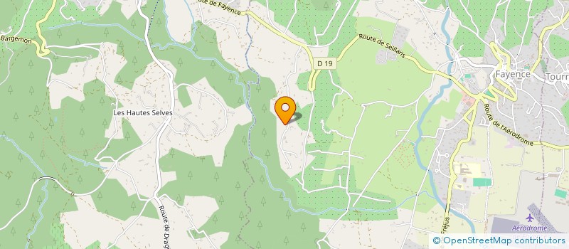 localisation de l'entreprise L'ATELIER CREATIF  FAYENCE