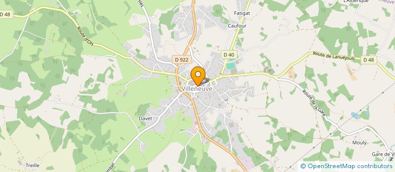 localisation de l'entreprise L'ATELIER CREATIF-CHEZ JAJA  VILLENEUVE