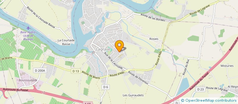 localisation de l'entreprise L'ATELIER CREATIF DE LOU à LAGRAVE